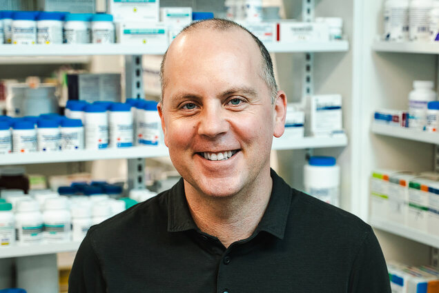 happy pharmacist